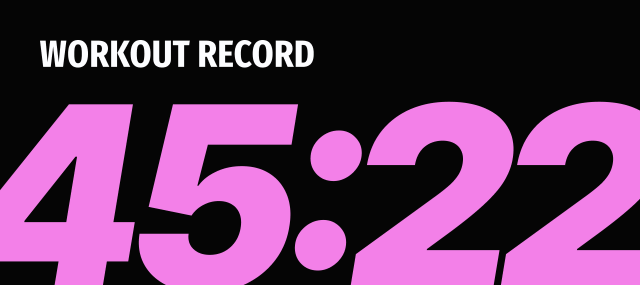 Workout Record Block from Angry Sports