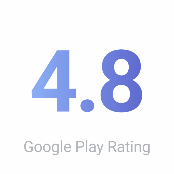 Google Play Rating: 4.8
